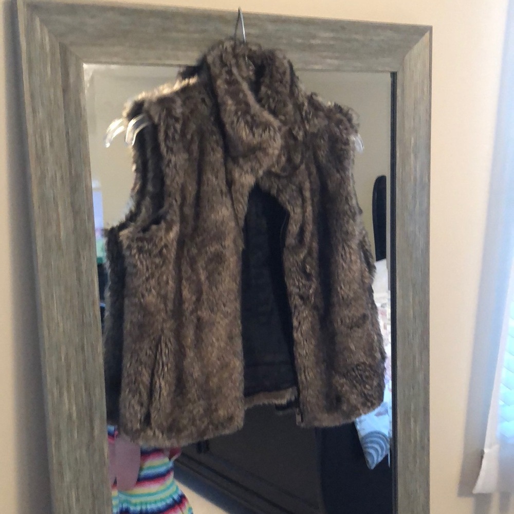 Faux fur vest